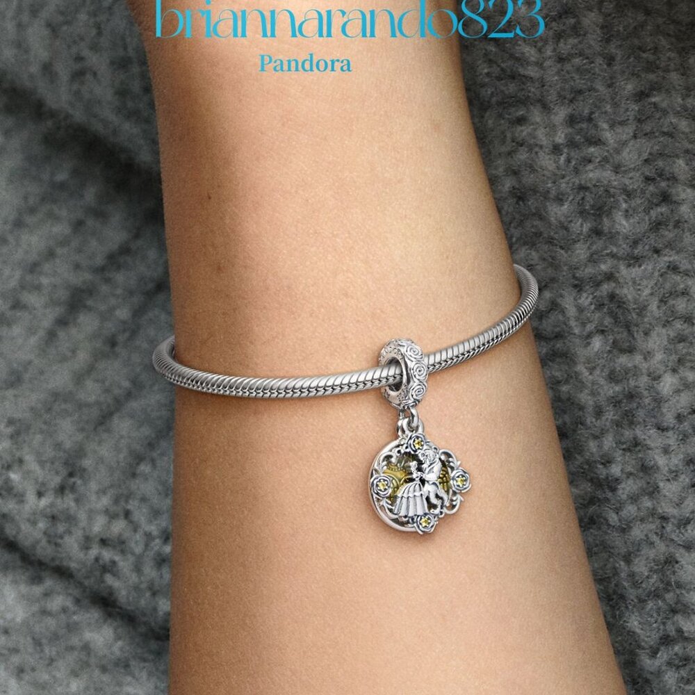 Pandora Disney Beauty And The Beast Dancing Dangl… - image 6